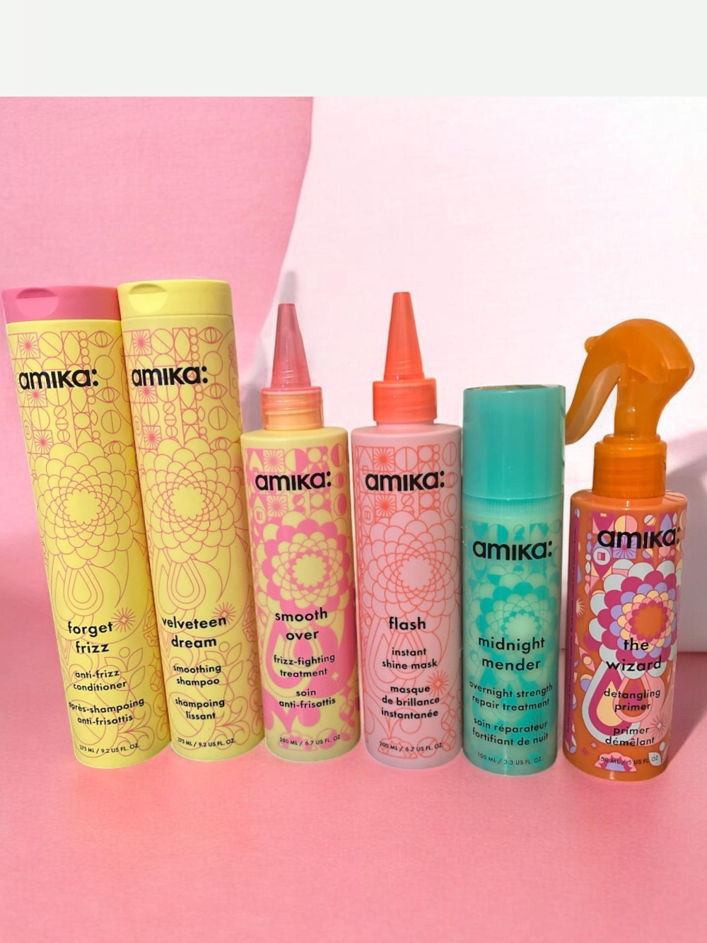 amika Bright Haircare & Styling Bundle